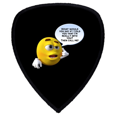Funny Meme Line Cartoon Character  Joke T-shirt Shield S Patch Designed By Arnaldo Da Silva Tagarro