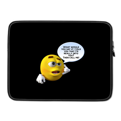 Funny Meme Line Cartoon Character  Joke T-shirt Laptop Sleeve Designed By Arnaldo Da Silva Tagarro
