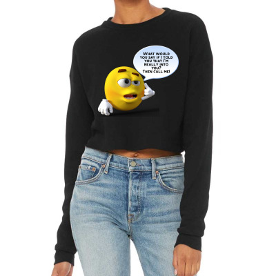Funny Meme Line Cartoon Character  Joke T-shirt Cropped Sweater Designed By Arnaldo Da Silva Tagarro