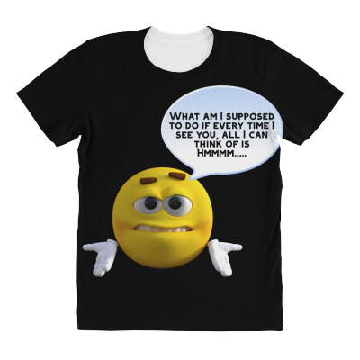 Funny Meme Character Cartoon  Joke T-shirt All Over Women's T-shirt Designed By Arnaldo Da Silva Tagarro