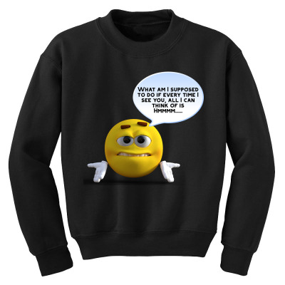 Funny Meme Character Cartoon  Joke T-shirt Youth Sweatshirt Designed By Arnaldo Da Silva Tagarro
