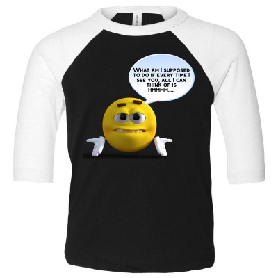 Funny Meme Character Cartoon  Joke T-shirt Toddler 3/4 Sleeve Tee Designed By Arnaldo Da Silva Tagarro