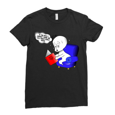 Funny Meme Character Cartoon T-shirt Ladies Fitted T-shirt Designed By Arnaldo Da Silva Tagarro