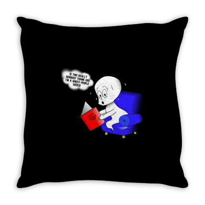 Funny Meme Character Cartoon T-shirt Throw Pillow Designed By Arnaldo Da Silva Tagarro