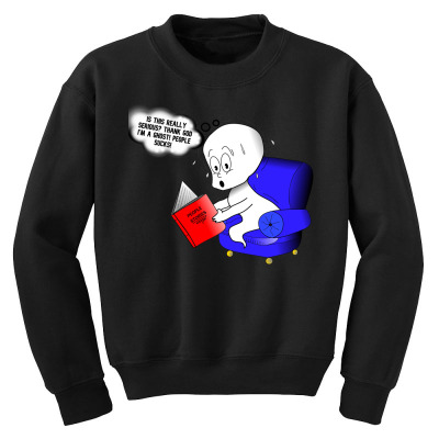 Funny Meme Character Cartoon T-shirt Youth Sweatshirt Designed By Arnaldo Da Silva Tagarro