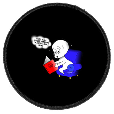 Funny Meme Character Cartoon T-shirt Round Patch Designed By Arnaldo Da Silva Tagarro