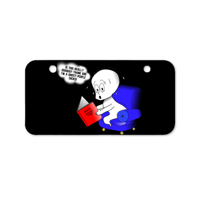 Funny Meme Character Cartoon T-shirt Bicycle License Plate Designed By Arnaldo Da Silva Tagarro
