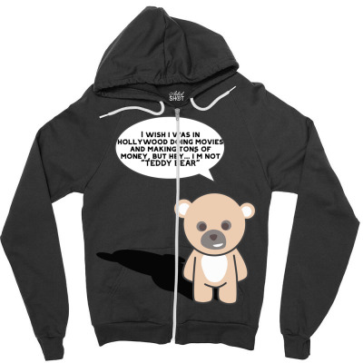 Funny Bear Cartoon Character Meme T-shirt Zipper Hoodie Designed By Arnaldo Da Silva Tagarro