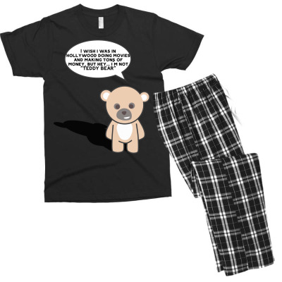 Funny Bear Cartoon Character Meme T-shirt Men's T-shirt Pajama Set Designed By Arnaldo Da Silva Tagarro