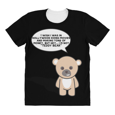 Funny Bear Cartoon Character Meme T-shirt All Over Women's T-shirt Designed By Arnaldo Da Silva Tagarro