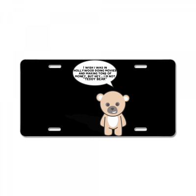 Funny Bear Cartoon Character Meme T-shirt License Plate Designed By Arnaldo Da Silva Tagarro