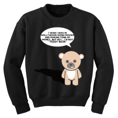 Funny Bear Cartoon Character Meme T-shirt Youth Sweatshirt Designed By Arnaldo Da Silva Tagarro