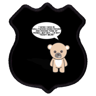 Funny Bear Cartoon Character Meme T-shirt Shield Patch Designed By Arnaldo Da Silva Tagarro