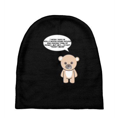 Funny Bear Cartoon Character Meme T-shirt Baby Beanies Designed By Arnaldo Da Silva Tagarro
