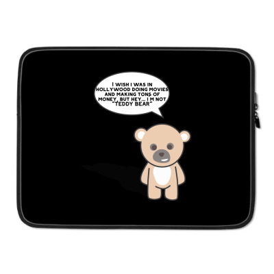 Funny Bear Cartoon Character Meme T-shirt Laptop Sleeve Designed By Arnaldo Da Silva Tagarro