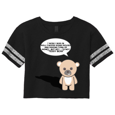Funny Bear Cartoon Character Meme T-shirt Scorecard Crop Tee Designed By Arnaldo Da Silva Tagarro
