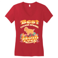 Dog Moms T  Shirt Best Cocker Spaniel Mom   Dog Mom, Dog Owner Gifts T Women's V-neck T-shirt | Artistshot