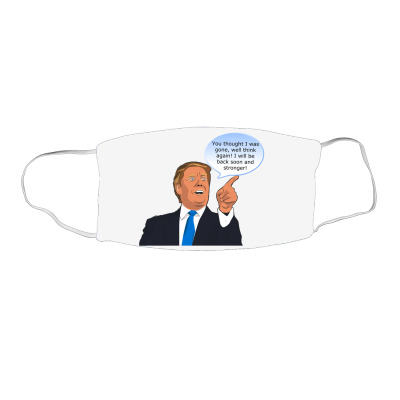 Trump Cartoon Funny Character Humor Meme T-shirt Face Mask Rectangle Designed By Arnaldo Da Silva Tagarro