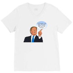 Trump Cartoon Funny Character Humor Meme T-shirt V-Neck Tee | Artistshot