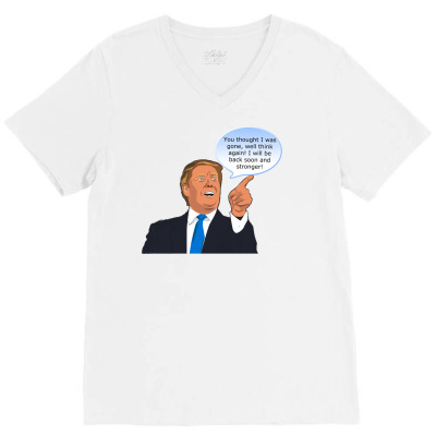 Trump Cartoon Funny Character Humor Meme T-shirt V-neck Tee Designed By Arnaldo Da Silva Tagarro