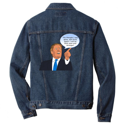Trump Cartoon Funny Character Humor Meme T-shirt Men Denim Jacket Designed By Arnaldo Da Silva Tagarro