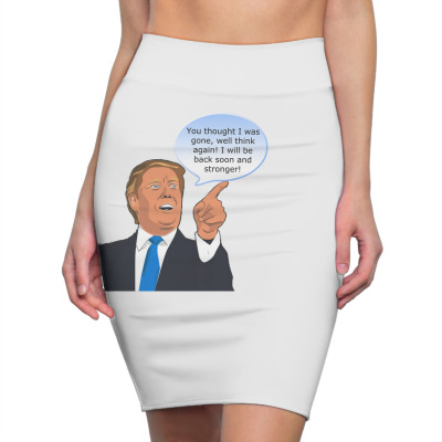 Trump Cartoon Funny Character Humor Meme T-shirt Pencil Skirts Designed By Arnaldo Da Silva Tagarro
