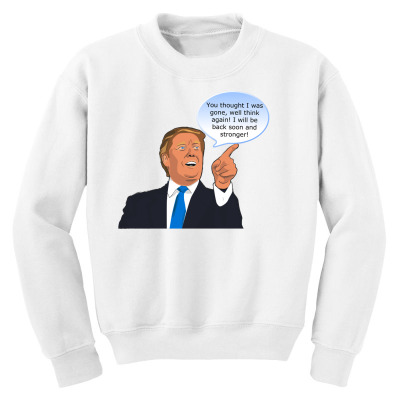Trump Cartoon Funny Character Humor Meme T-shirt Youth Sweatshirt Designed By Arnaldo Da Silva Tagarro