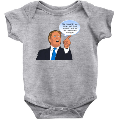 Trump Cartoon Funny Character Humor Meme T-shirt Baby Bodysuit Designed By Arnaldo Da Silva Tagarro