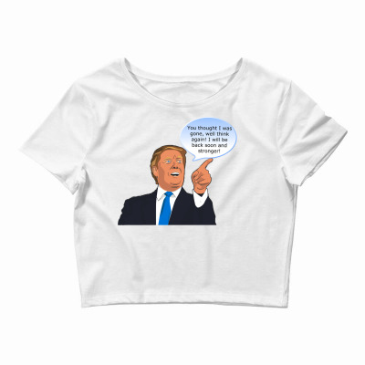 Trump Cartoon Funny Character Humor Meme T-shirt Crop Top Designed By Arnaldo Da Silva Tagarro