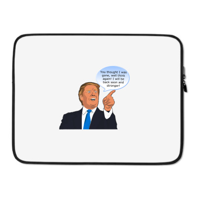 Trump Cartoon Funny Character Humor Meme T-shirt Laptop Sleeve Designed By Arnaldo Da Silva Tagarro