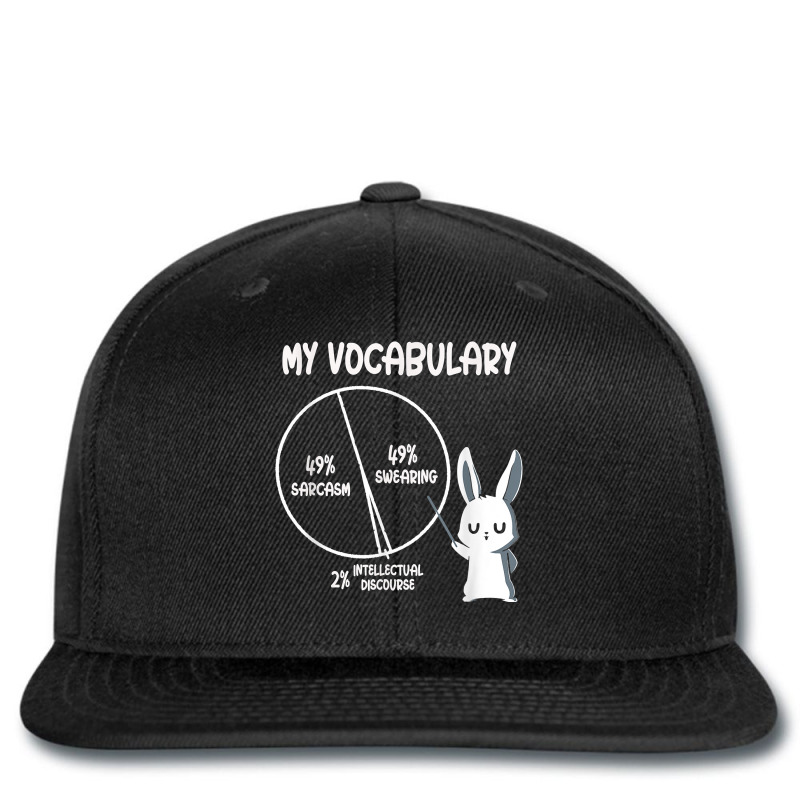 My Vocabulary Sarcasm Swearing Intellectual Discourse Rabbit T Shirt Printed Hat | Artistshot