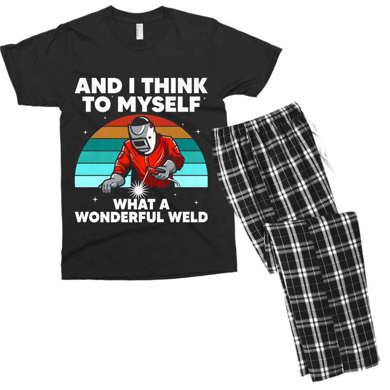 Welder Best Welding Art Arc Welder Pipeliner Ironworker Men's T-shirt Pajama Set | Artistshot