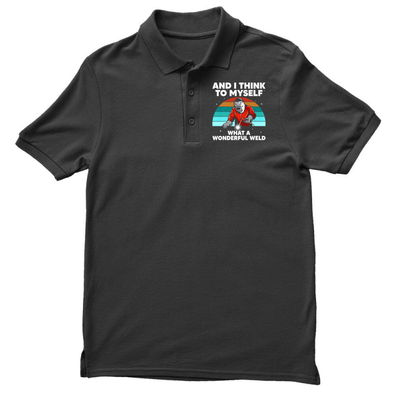 Welder Best Welding Art Arc Welder Pipeliner Ironworker Men's Polo Shirt | Artistshot