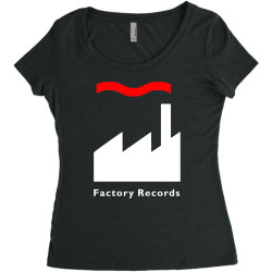 factory records   retro record label   mens music Women's Triblend Scoop T-shirt | Artistshot