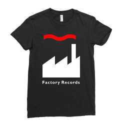factory records   retro record label   mens music Ladies Fitted T-Shirt | Artistshot