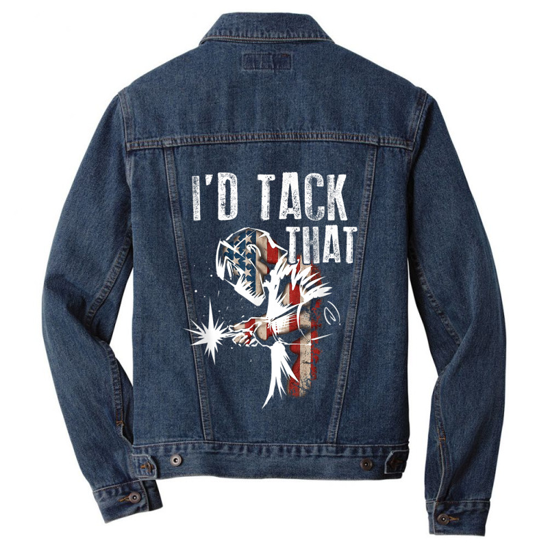 Welder Best Welding Art Tack Welder Ironworkers Pipeliner 245 Men Denim Jacket | Artistshot