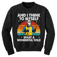 Welder Best Welding Retro Pipeliner Ironworker Welder Youth Sweatshirt | Artistshot