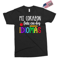 Mi Corazon Late En Dos Idiomas Bilingual T Shirt Exclusive T-shirt | Artistshot