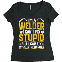 Welder Cool Welding Art For Welder Iron Worker Pipeliner Women's Triblend Scoop T-shirt | Artistshot