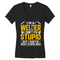 Welder Cool Welding Art For Welder Iron Worker Pipeliner Women's V-neck T-shirt | Artistshot