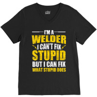 Welder Cool Welding Art Welder Iron Worker Pipeliner Welder V-neck Tee | Artistshot