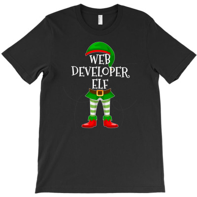 Web Developer Elf Matching Family Christmas T-shirt Designed By Ati Tartini