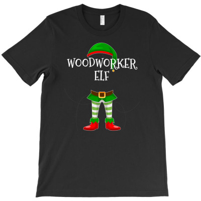 Woodworker Elf Matching Family Christmas T-shirt Designed By Ati Tartini