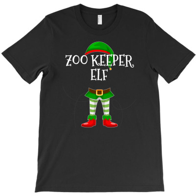 Zoo Keeper Elf Matching Family Christmas T-shirt Designed By Ati Tartini