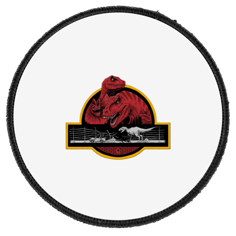 Adventure Dinosaur Land Round Patch | Artistshot