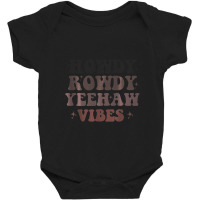 Cute Boho Aesthetic Southern Cowgirl Country Music Howdy Baby Bodysuit | Artistshot