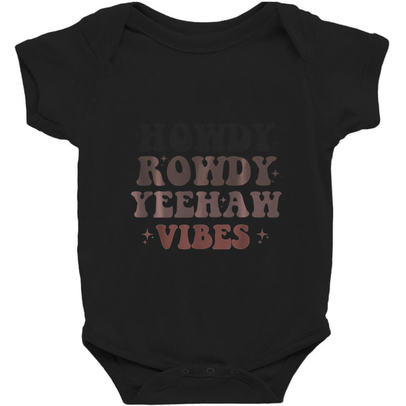 Cute Boho Aesthetic Southern Cowgirl Country Music Howdy Baby Bodysuit | Artistshot