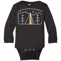 Night Camp For Dark Long Sleeve Baby Bodysuit | Artistshot