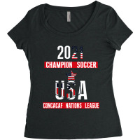 Usa Champion Concacaf Nations League 2021 Women's Triblend Scoop T-shirt | Artistshot