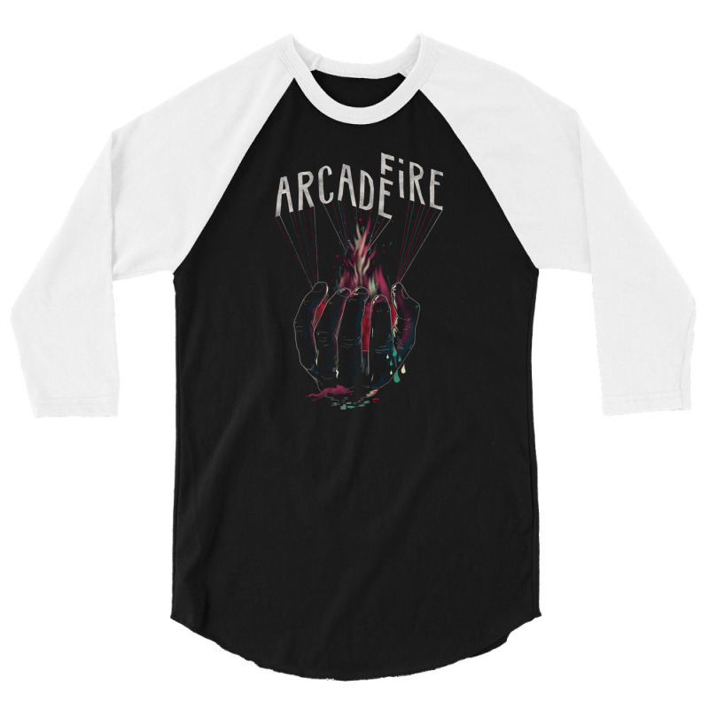 Arcade Fire Hand 3/4 Sleeve Shirt by kaaspi | Artistshot